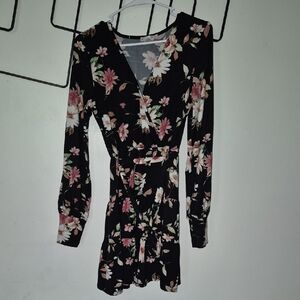 Love Black Floral Dress